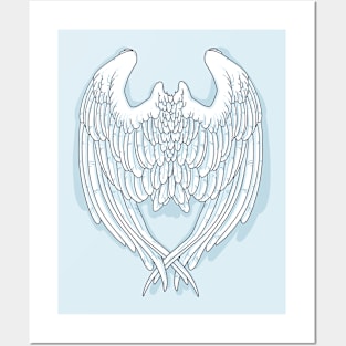 Angel wings Posters and Art